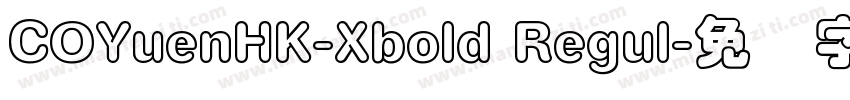 COYuenHK-Xbold Regul字体转换